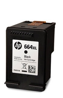 Tinta original HP 664XL (F6V30AL) alto rendimiento negra